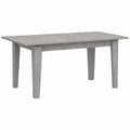Tavolo da Pranzo Allungabile LIAM 110-150x70 cm in Legno, Design Moderno Cemento